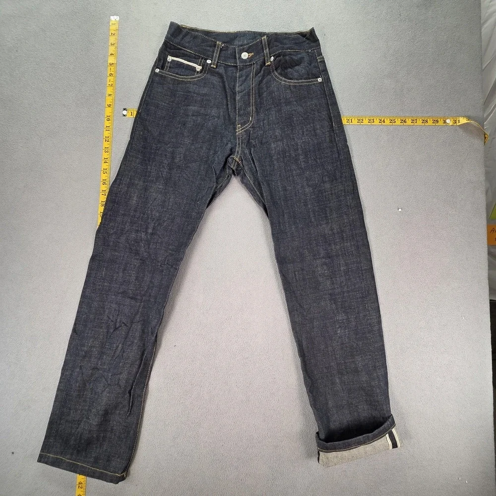 Uniform Bridge Jeans Womens Selvedge High Rise Slim Straight Fits 26x29